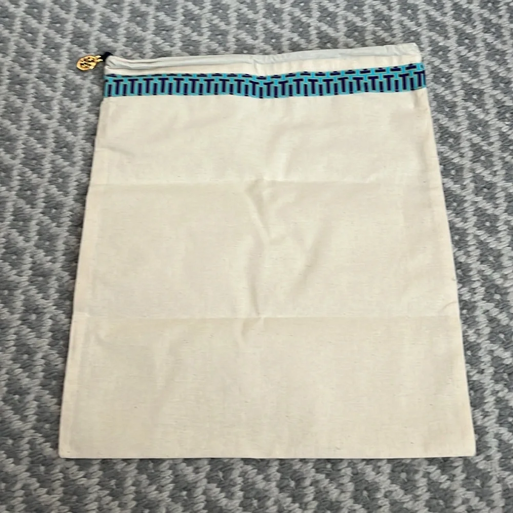 Tory Burch Dust Bag with Blue Trim
